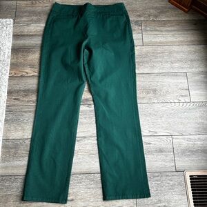 Soft Surroundings Emerald Green Pull On Straight Leg Pants Sz XL TALL